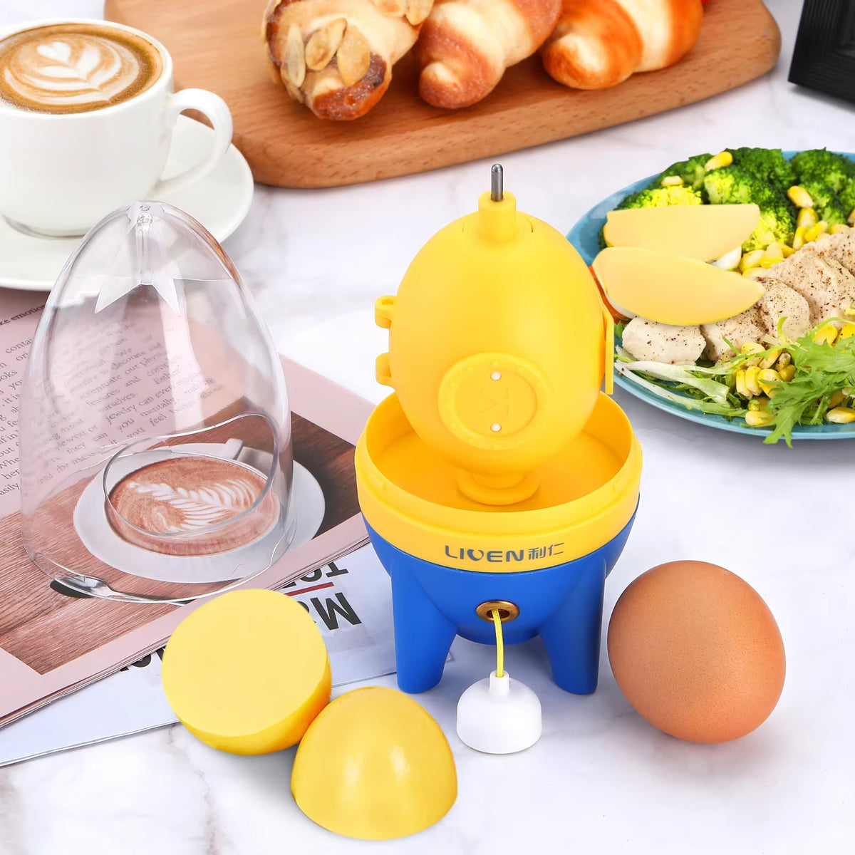 Wireless Manual Egg Shaker Egg Scrambler Household Golden Egg Stirring Creative White Yolk Mixer Egg Tool Kitchen Accesories