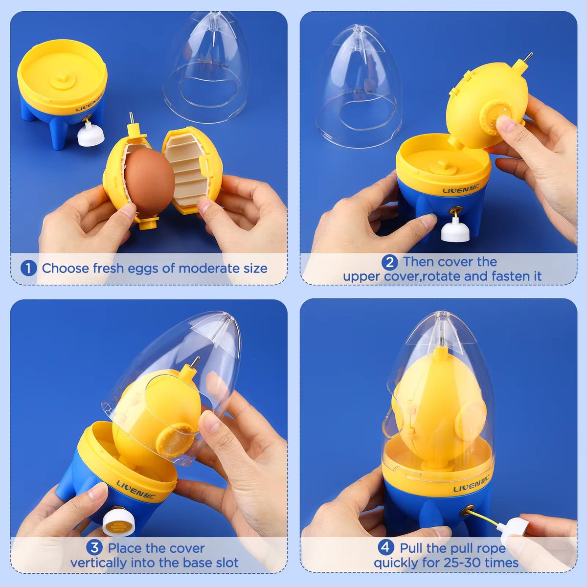 Wireless Manual Egg Shaker Egg Scrambler Household Golden Egg Stirring Creative White Yolk Mixer Egg Tool Kitchen Accesories